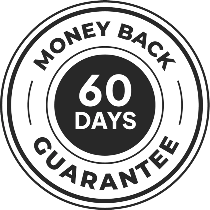 MemoVolt 60-day money-back guarantee badge